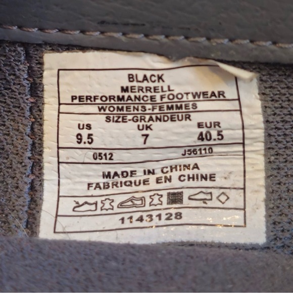 Merrell Mary Jane Evera Womens Size 9.5 Shoes Black Leather Pink Straps Heels - Picture 6 of 11